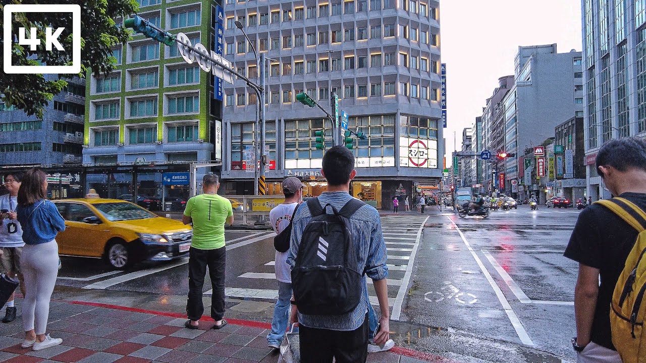 Taipei Songjiang Nanjing ➡️ Gonguan After Rain | Taiwan Walk 4K