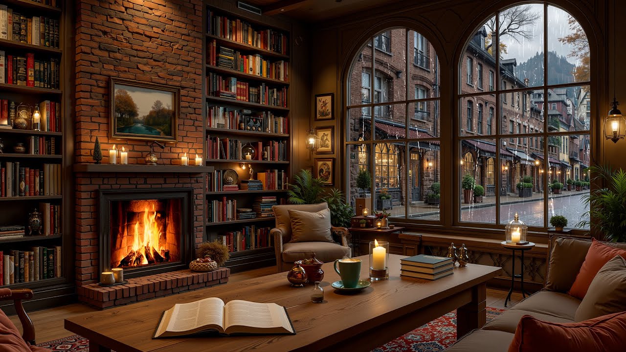 Late Night Jazz & Rain Ambience | Relax, Study, Focus Better