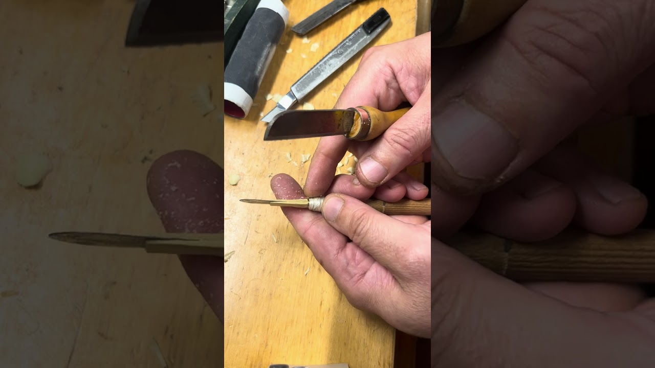 Afilado completo de la caña para dulzaina
