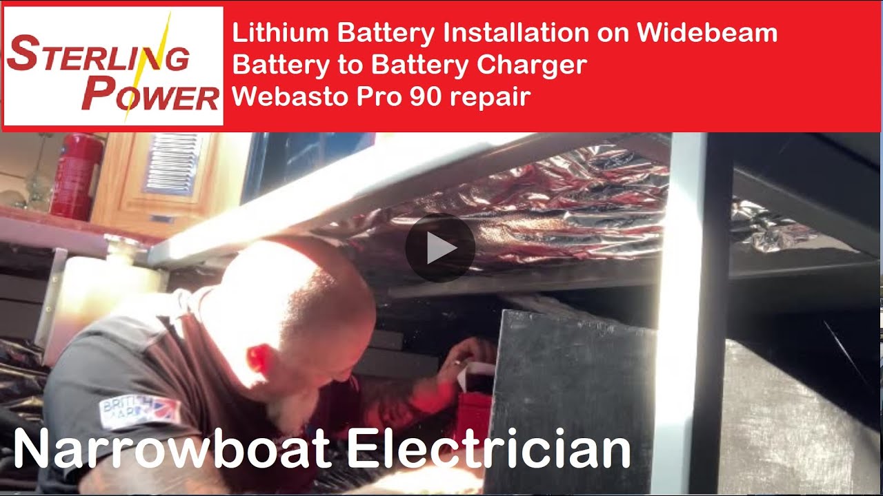 Narrowboat Electrician - Lithium Installation on Widebeam