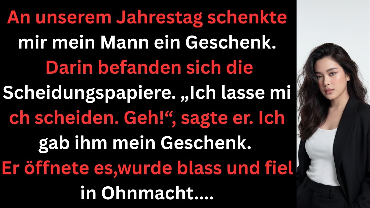 Zum Jahrestag schenkte mein Mann mir heimlich die Scheidung – bis ich das Geschenk öffnete…