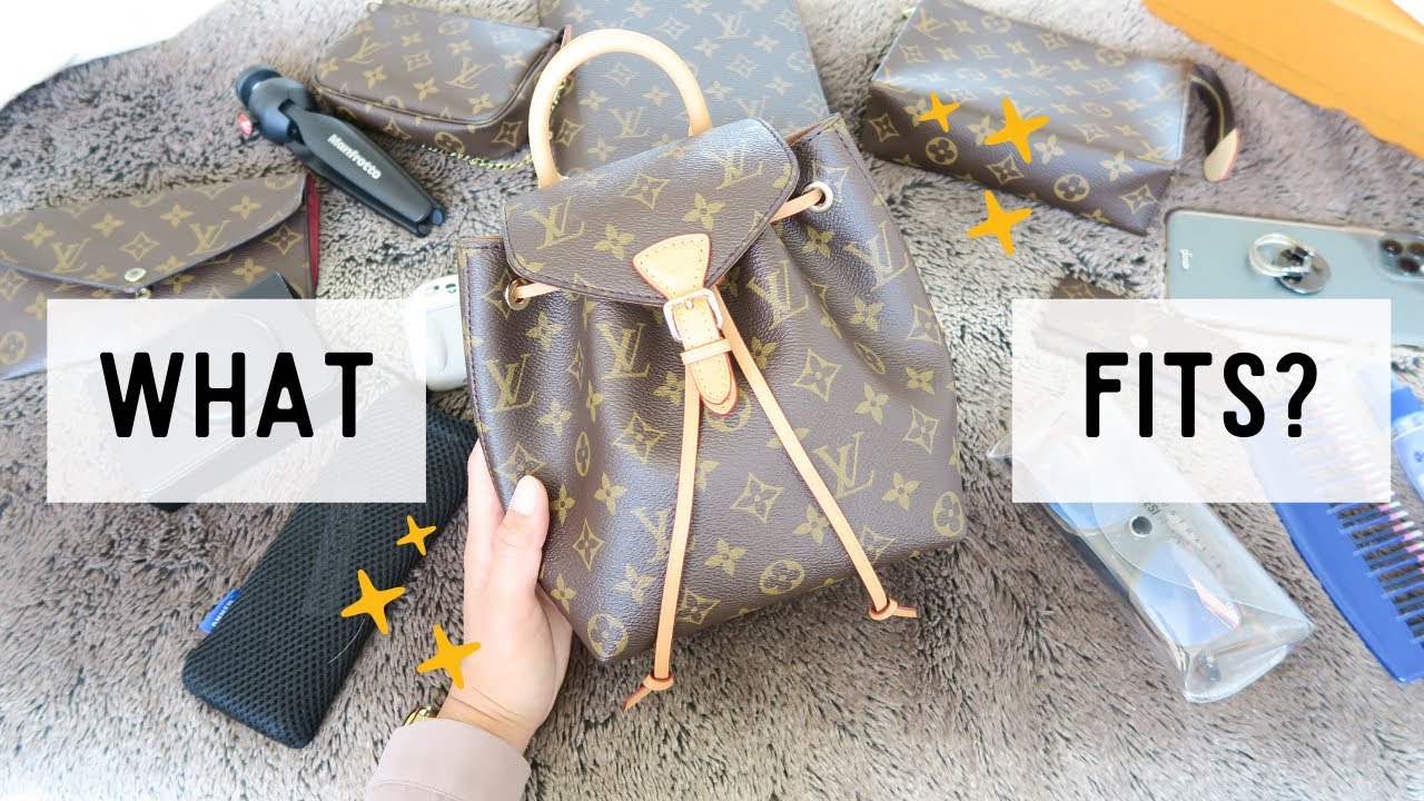 WHAT FITS INSIDE THE LOUIS VUITTON MONTSOURIS BB BACKPACK!? | Michelle Orgeta