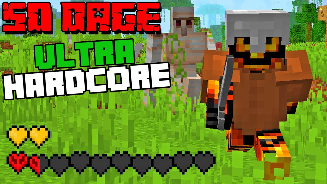 Jeg Brugte 50 DAGE I Minecraft ULTRA Hardcore!