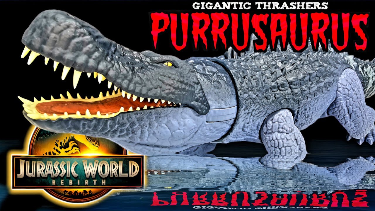 Mattel Jurassic World Rebirth Gigantic Thrashers Purrusaurus Review!!!
