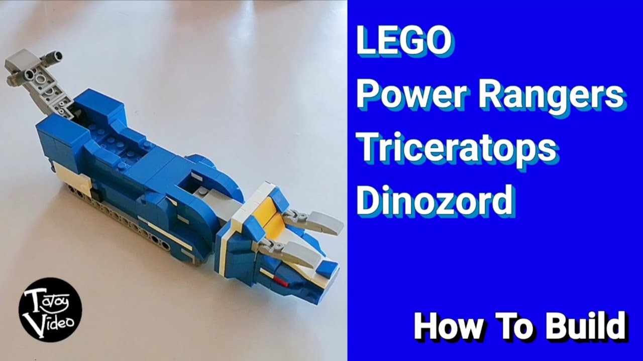 LEGO MOC Triceratops Dinozord Mighty Morphin Power Rangers - Build Instruction