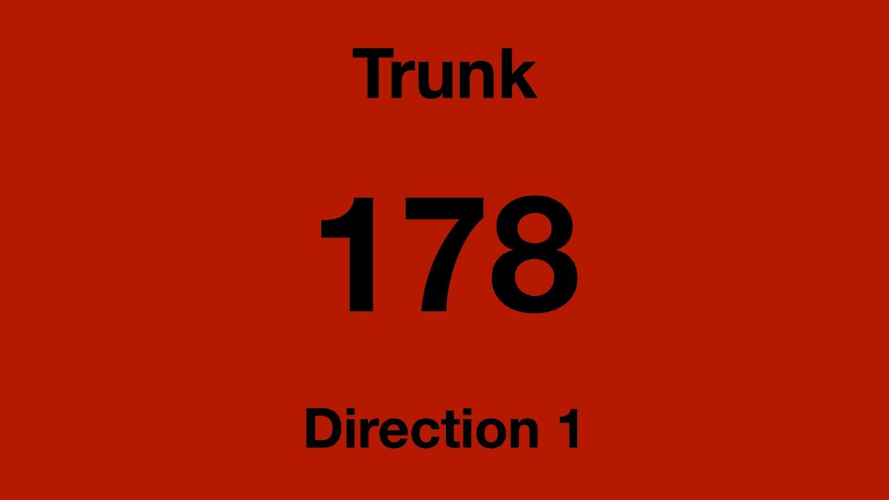 [SMRT Buses] Trunk Bus Service 178 - Direction 1 Hyperlapse