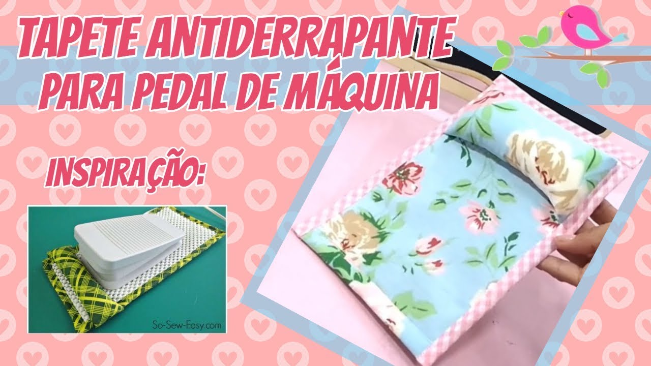 Tapete Antiderrapante para Pedal de Máquina