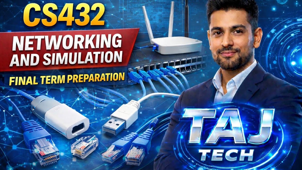 CS432 Network Modeling and Simulation || FINAL TERM Preparation || TAJ TECH 