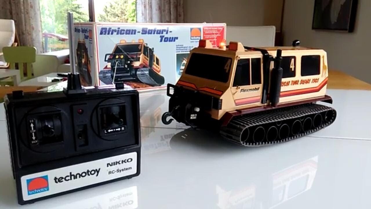 RC Nikko Flexmobil winch Tracked Wehicle 1984 Vintage ( Cool RC Truck )