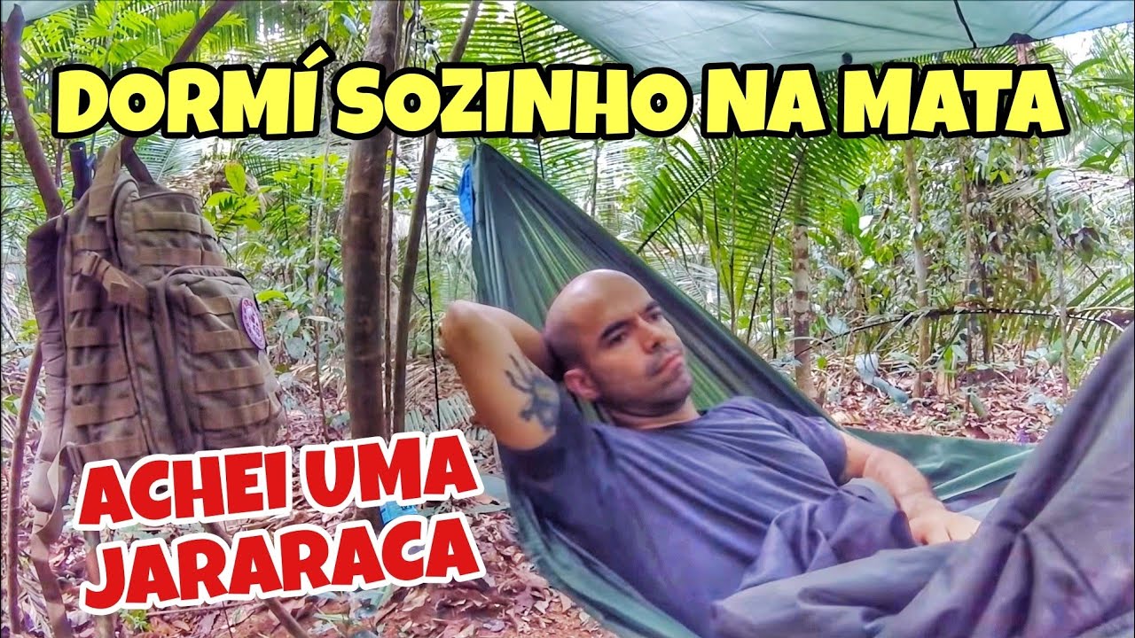 PERNOITANDO NA SELVA E TOPANDO COM A JARARACA! 🐍