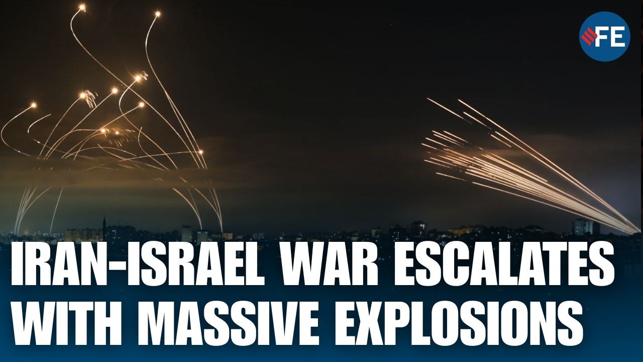 Israel-Iran War: New War Footage Shows Explosions And Missiles Across Middle East Conflict