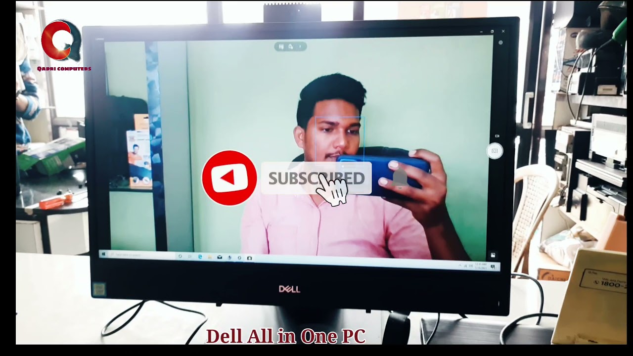 Dell All in One Pc pop up camera web cam firstlook