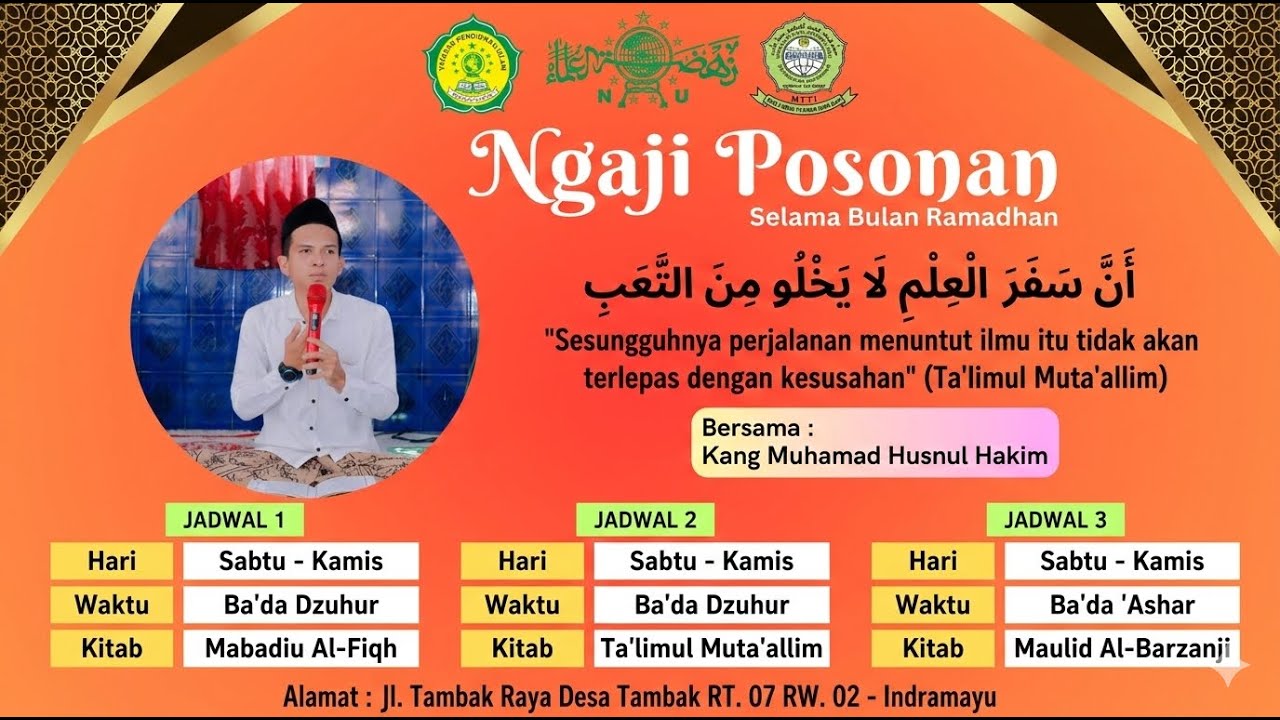 Live 🔴 Ngaji Posonan Kitab Maulid Al Barzanji Bersama Kang Ustad Moh Husnul Hakim, S.Sos