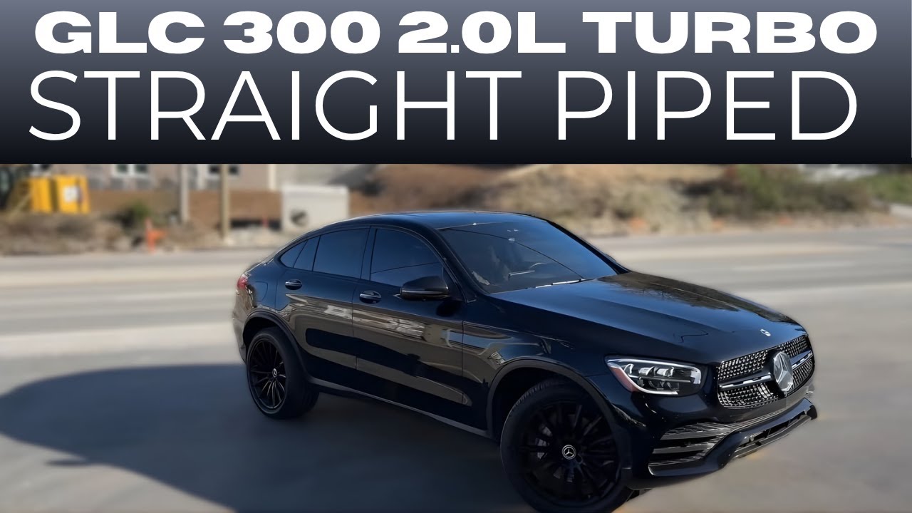 Mercedes GLC 300 2.0L Turbo 2022 года с прямыми трубами!