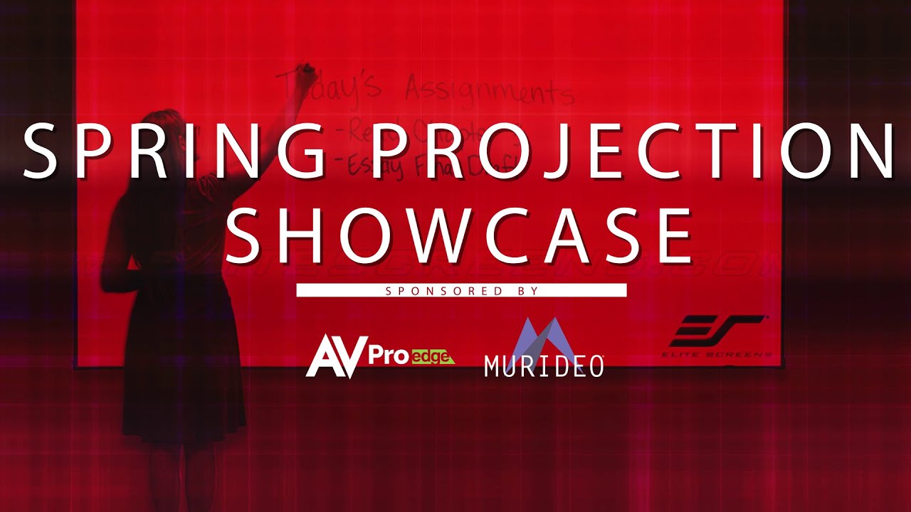 Explore the Elite ProAV WhiteBoardScreen Thin Edge Solutions at the Spring Projector Showcase