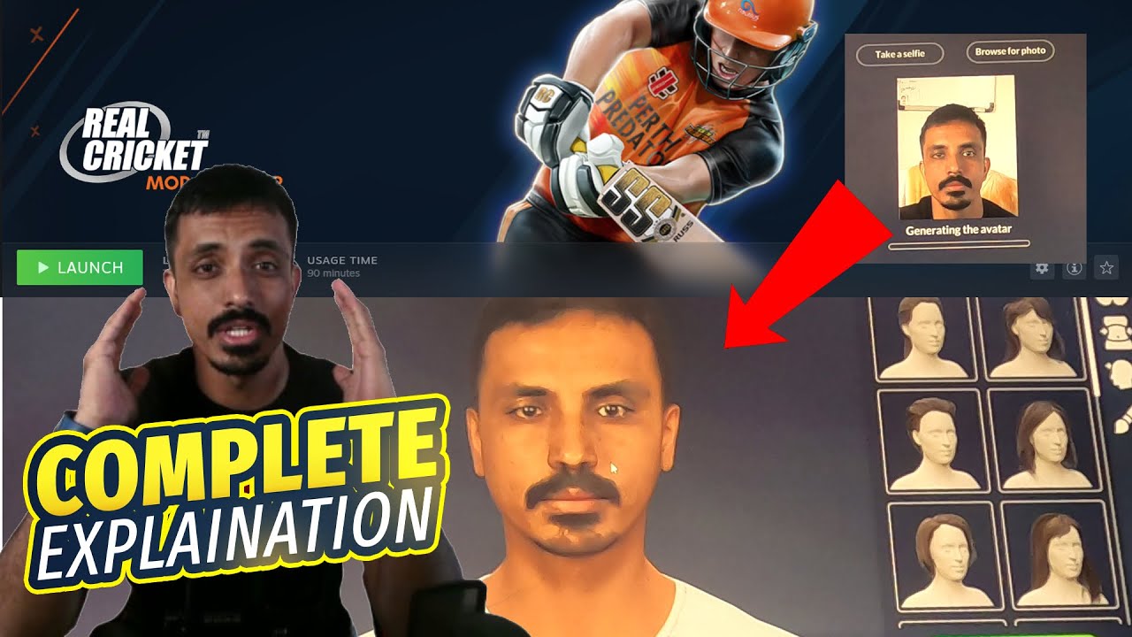 How to Mod : Real Cricket 24 Mod Creator App | Create your 3d Avtar for free