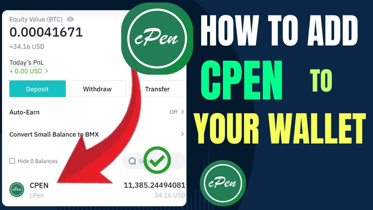 How to Add Cpen to Metamask and Trustwallet