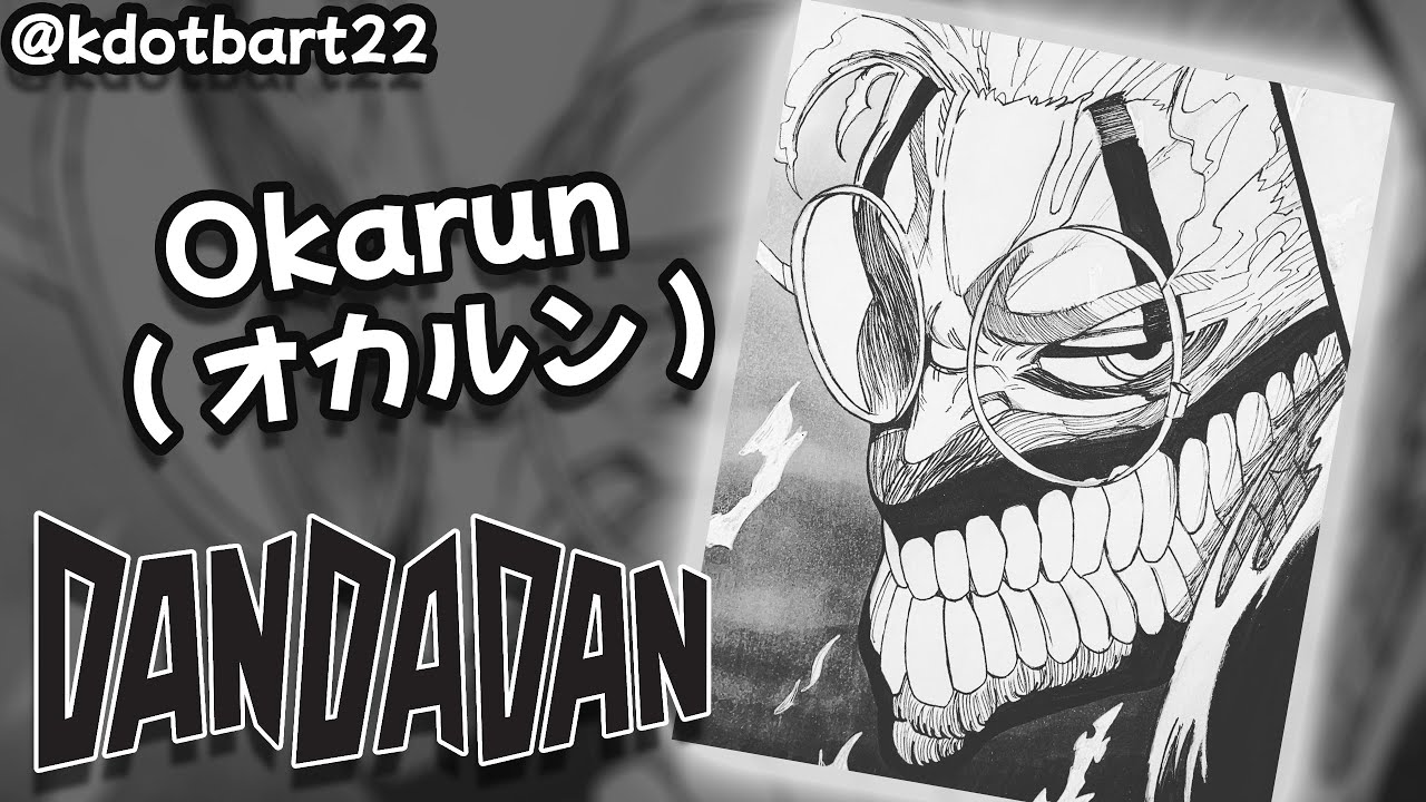 Okarun ( オカルン ) - Ink Process - #kdotbart22 #Dandadan #Okarun #オカルン