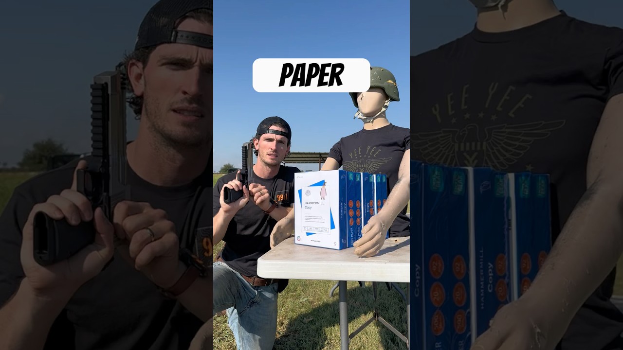 How Many Pieces of Paper Does it Take to Stop a 50 Cal Sniper Rifle?
