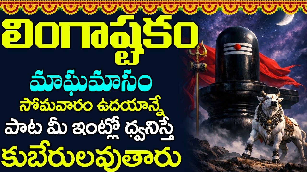 సోమవారం శివ లింగాష్టకం వింటే మీ చేతితో చేసిన పాపాలన్నీ పోయి ఎక్కడ చూసినా డబ్బే డబ్బు | Lingashtakam