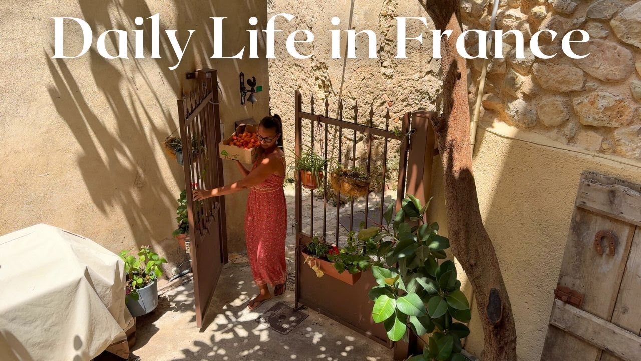 A Summer Day in France: Village Life, Côte d’Azur Swim & BBQ Camembert at Sunset