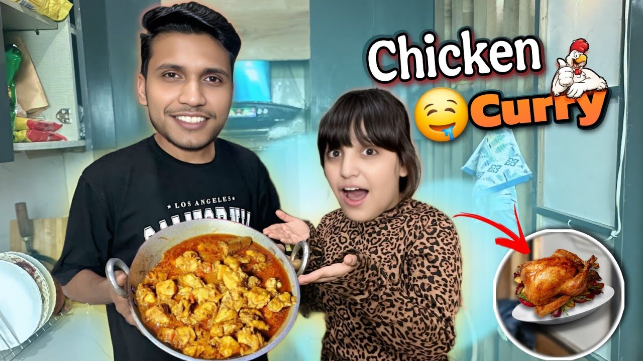 Husband Ne Banayi Chicken Curry🤤🐓