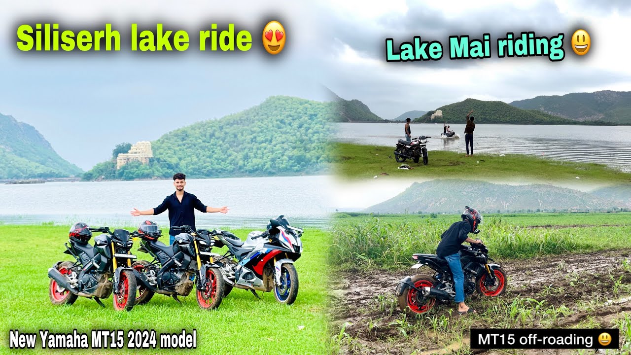 Siliserh lake Ride on New Yamaha MT15 & R15v4M || Crazy off-roading | hidden location 😍