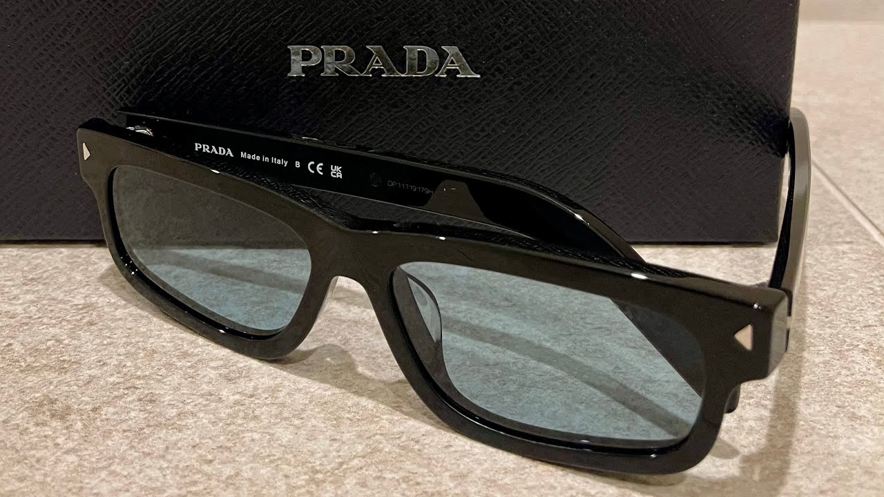 PRADA SPRB11-F Sunglasses (Black / Turquoise)