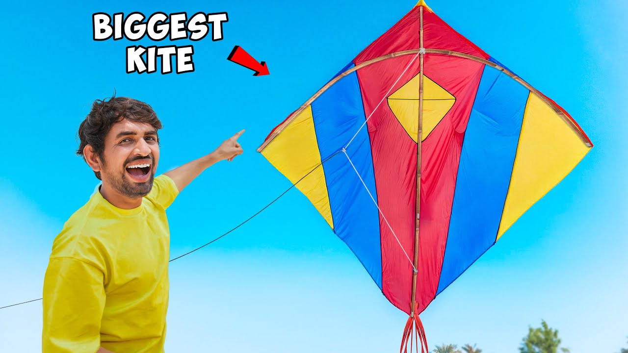दुनिया की सबसे बड़ी पतंग🪁 - Giant Kite Flying 🔥 || MR. INDIAN HACKER