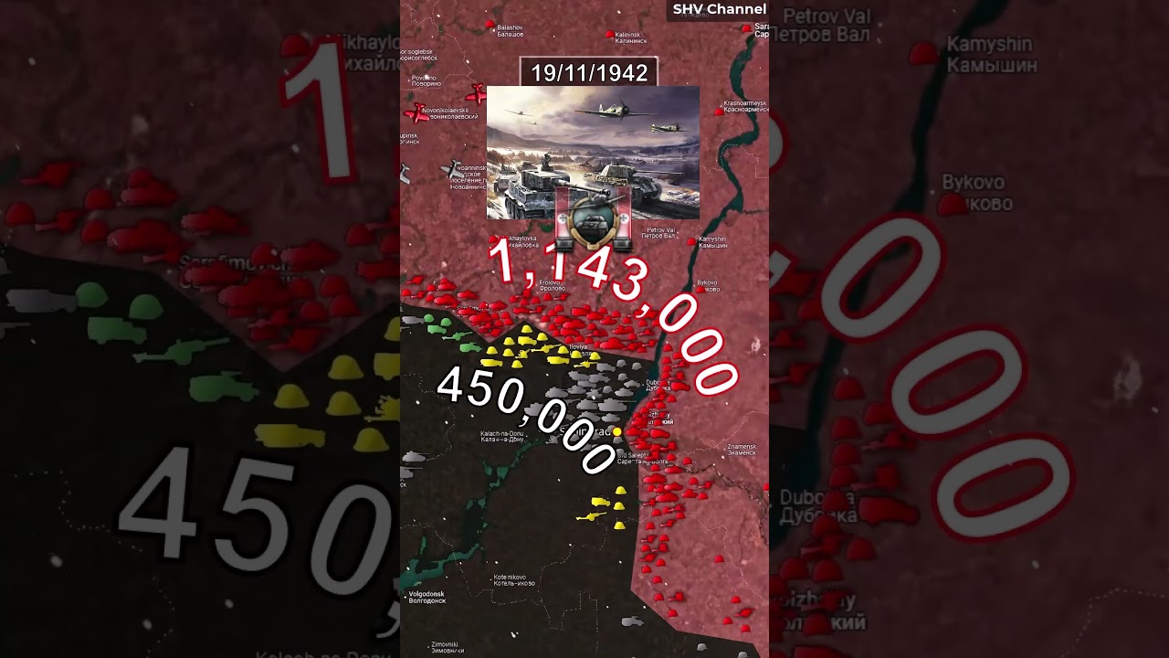 WW2-Battle For Stalingrad (Full) In 1 Minute Using Google Map #hoi4 #germany #sovietunion #ww2