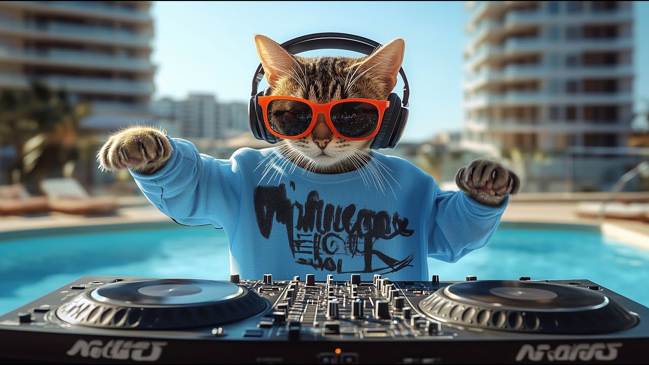 DJ MIAWW Live – Poolside House Party Vibes 🐾💦 | Nonstop Beats from the Coolest Cat DJ