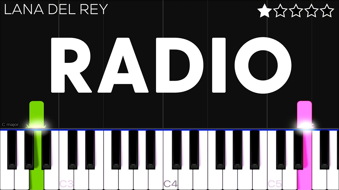 Lana Del Rey - Radio | EASY Piano Tutorial