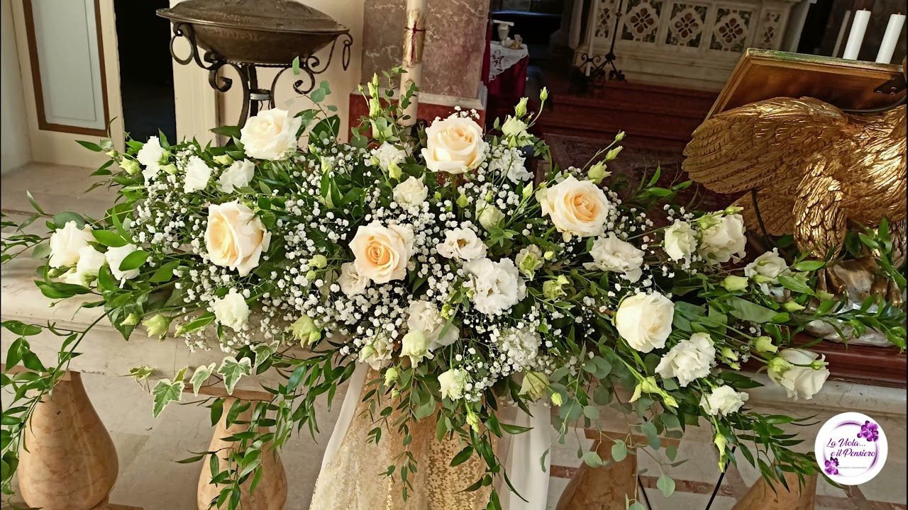 allestimento floreale per il 50esimo anniversario di matrimonio di Ettore e Rossella