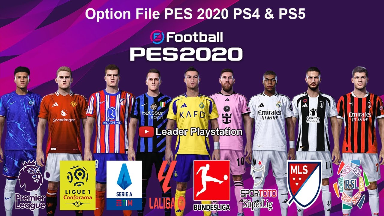 Option File PES 2020 Update 2024 V8 PS4 & PS5