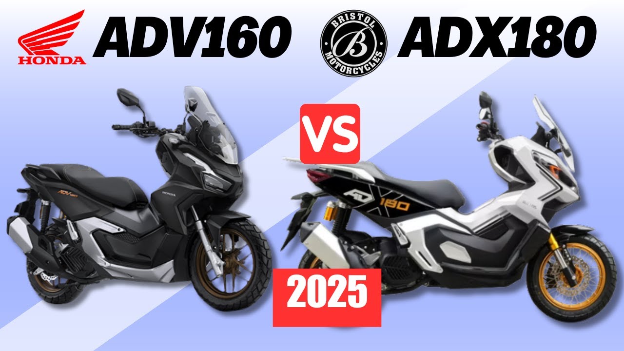 Honda ADV 160 против Bristol ADX 180 | Сравнительный анализ | Характеристики и цена | 2025