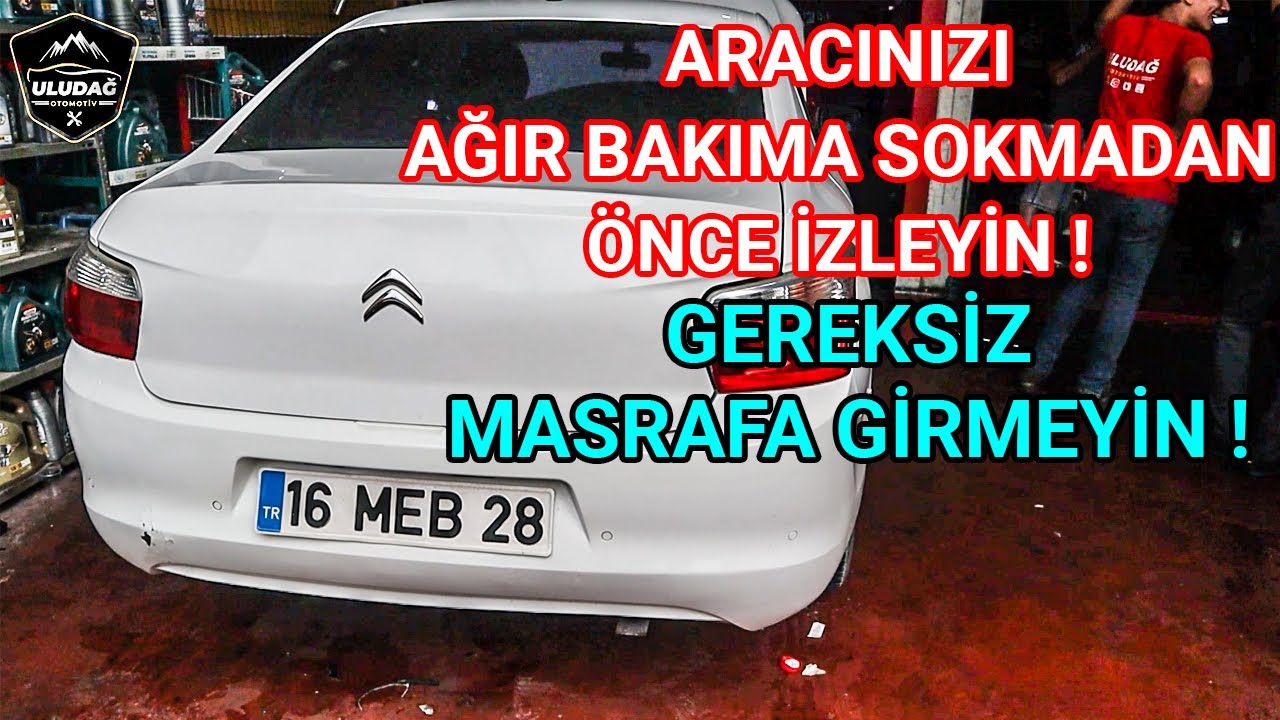100.000 KİLOMETRE AĞIR BAKIMDA NELER DEĞİŞİR ? (Citroën C-Elysée  1.6 HDİ Triger Devirdaim Değişim )