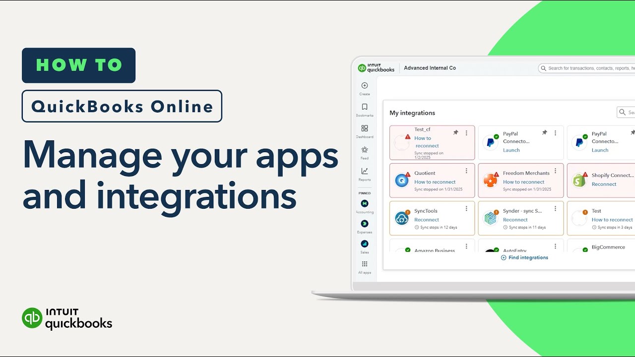 How to manage your apps and integrations in QuickBooks Online