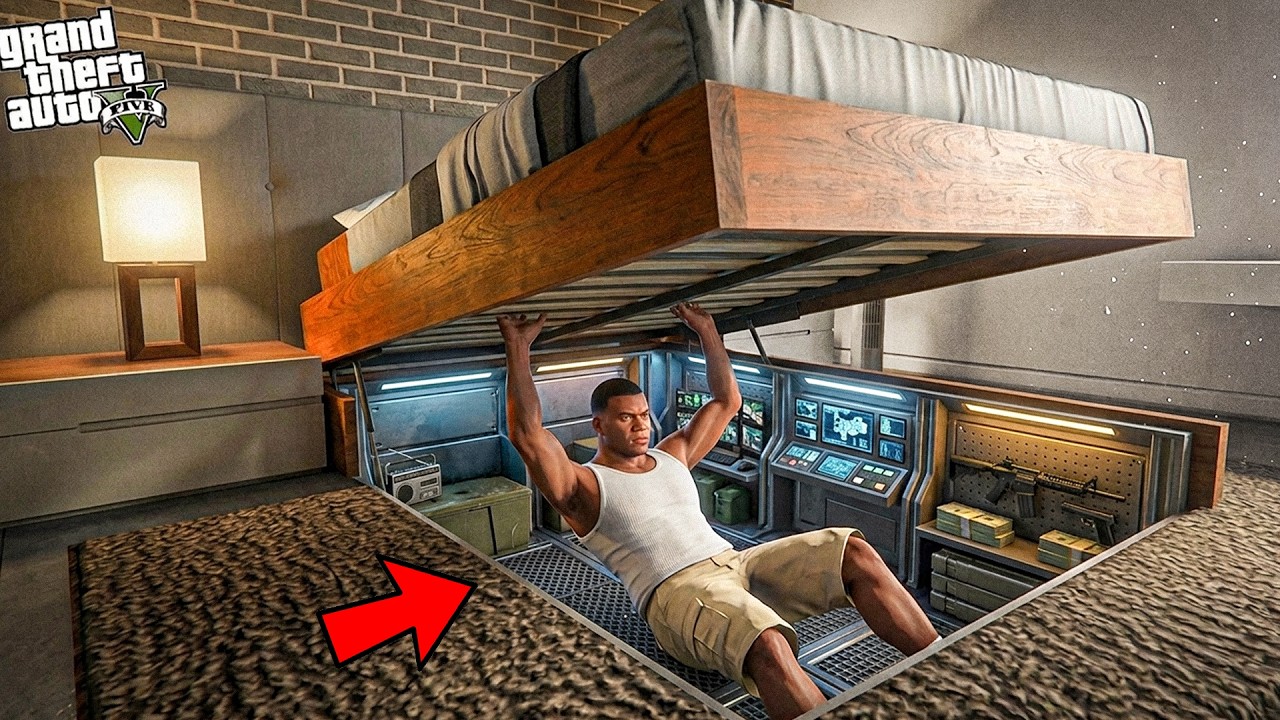 Franklin Unlocks The Most Hidden Newest Secret Base Ever in GTA 5 !