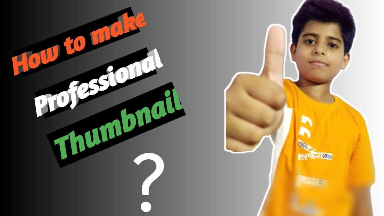 How To Make YouTube Thumbnail