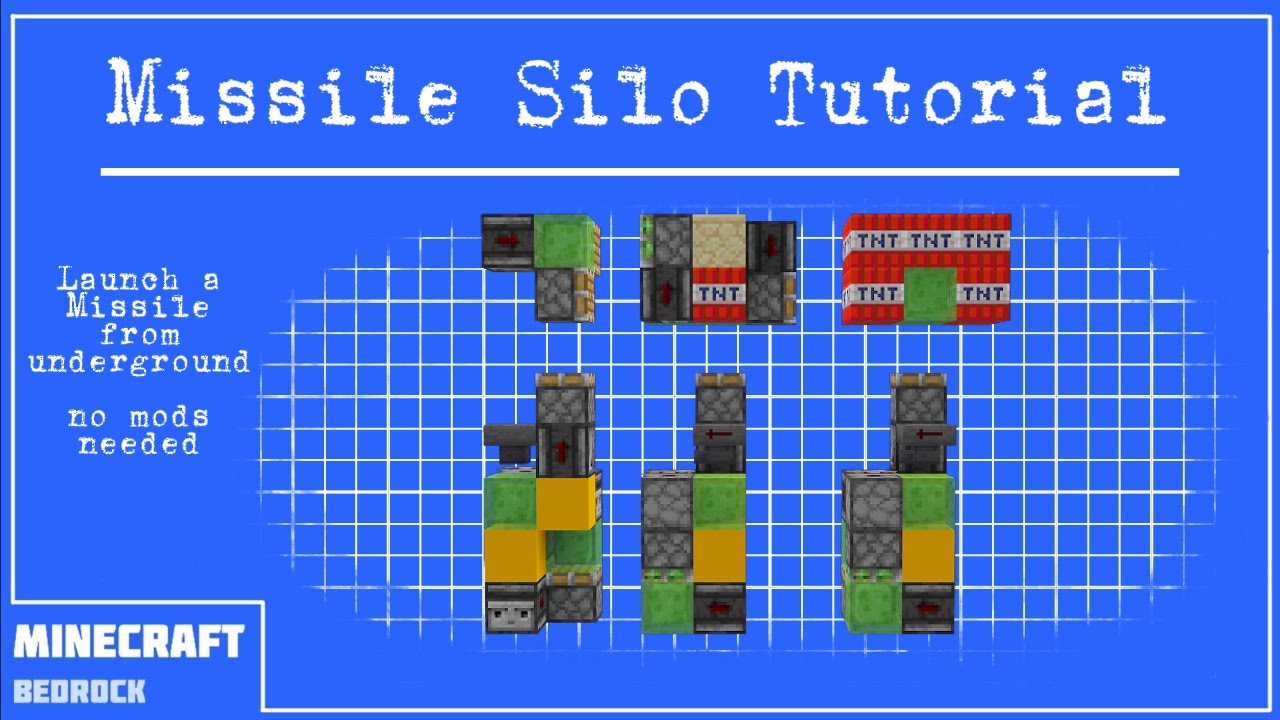 No Mods Missile Silo Tutorial (Bedrock Edition)