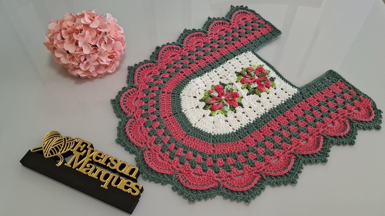 📢 TAPETE PÉ DO VASO MODELO FÁTIMA. 🥰 PASSO A PASSO. ❤️ #crochet