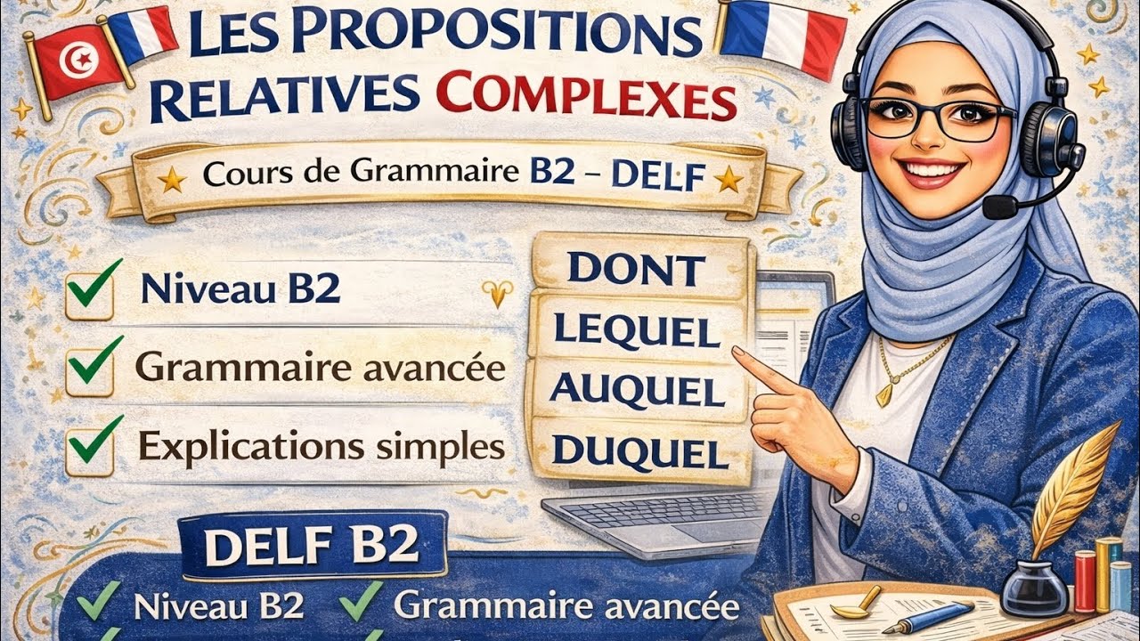 Les Propositions Relatives Complexes (DONT, LEQUEL, AUQUEL, DUQUEL) | Grammaire Française DELF B2🇫🇷