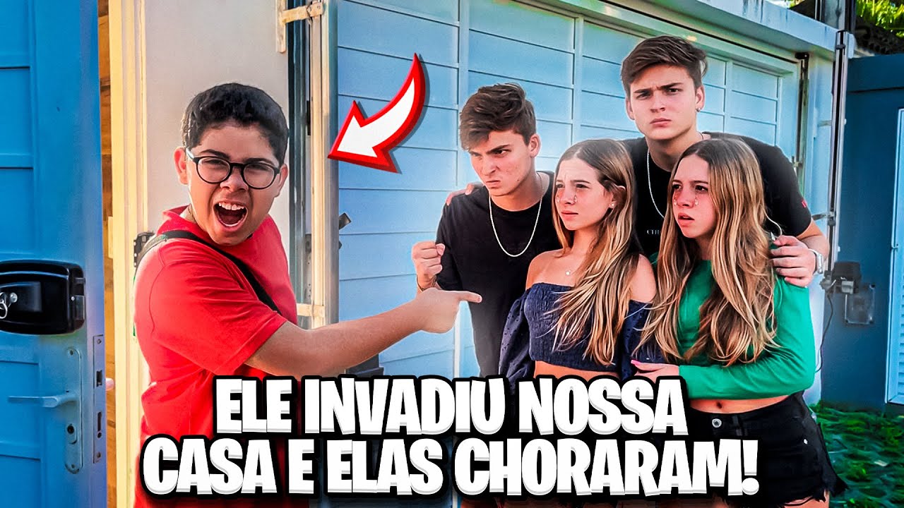 O FÃ MALUCO INVADIU NOSSA CASA E FEZ MINHA IRMÃ CHORAR •Irmãos Scribel•