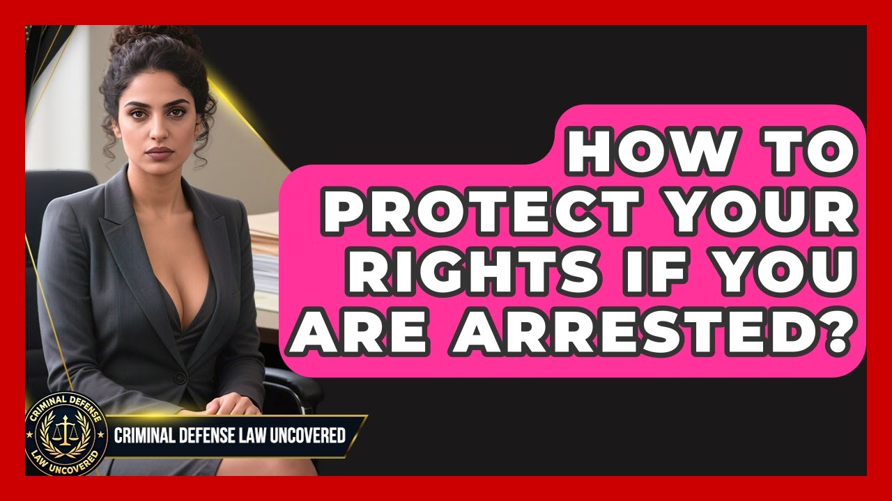How To Protect Your Rights If You Are Arrested? - Criminal Defense Law Uncovered