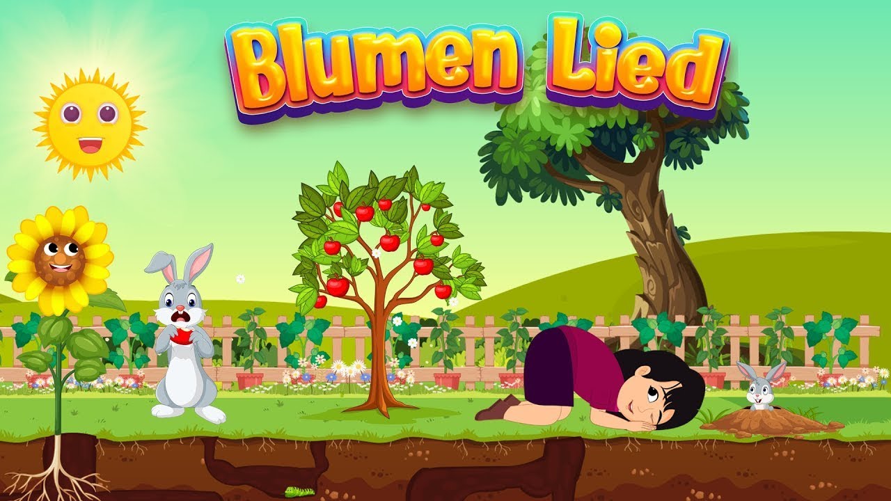 Blumenlied - Deutsches Kinderlied - 🏞️ Kinderlieder zum Mitsingen und Bewegen - Lustige Kinderlieder