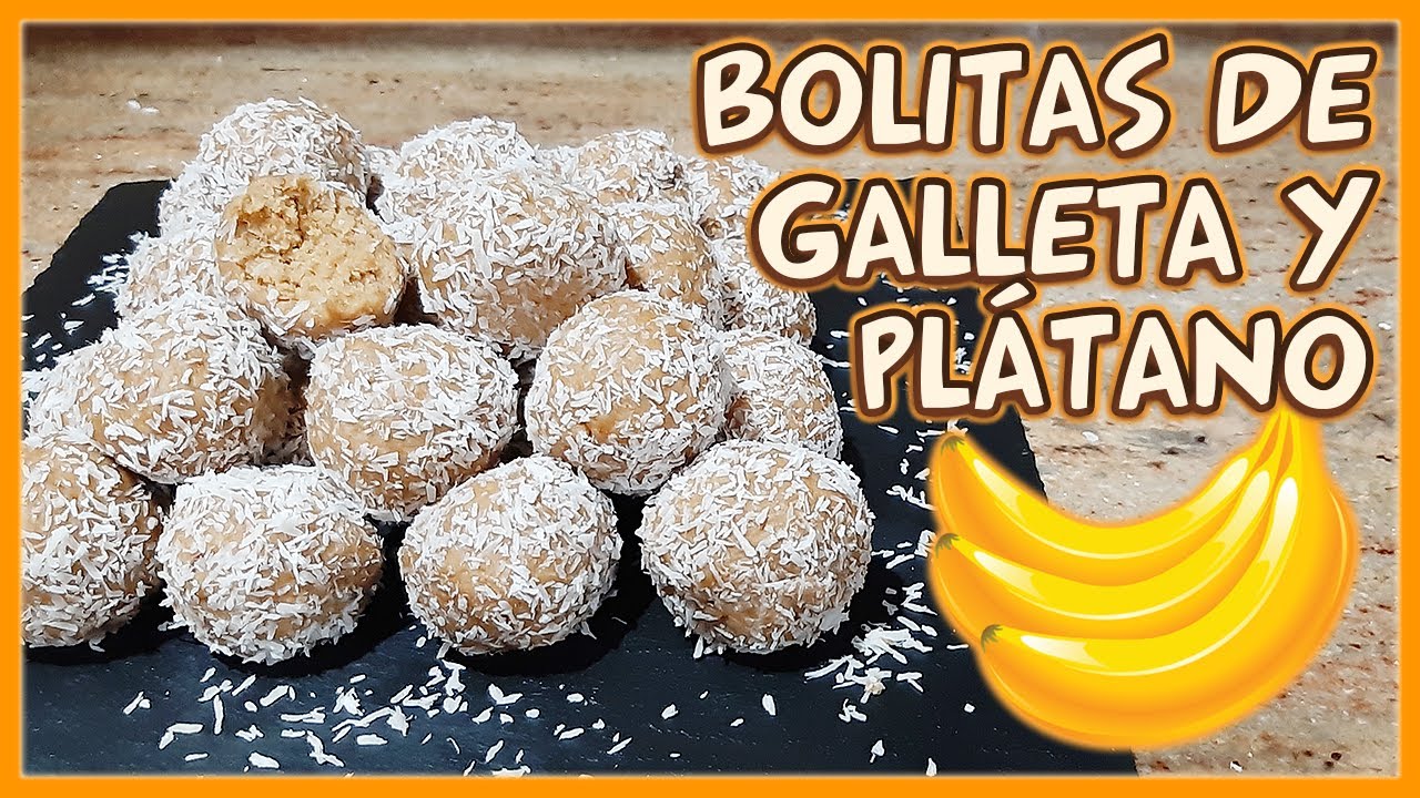 Bolitas de Galleta y Plátano - Sólo Dos Ingredientes