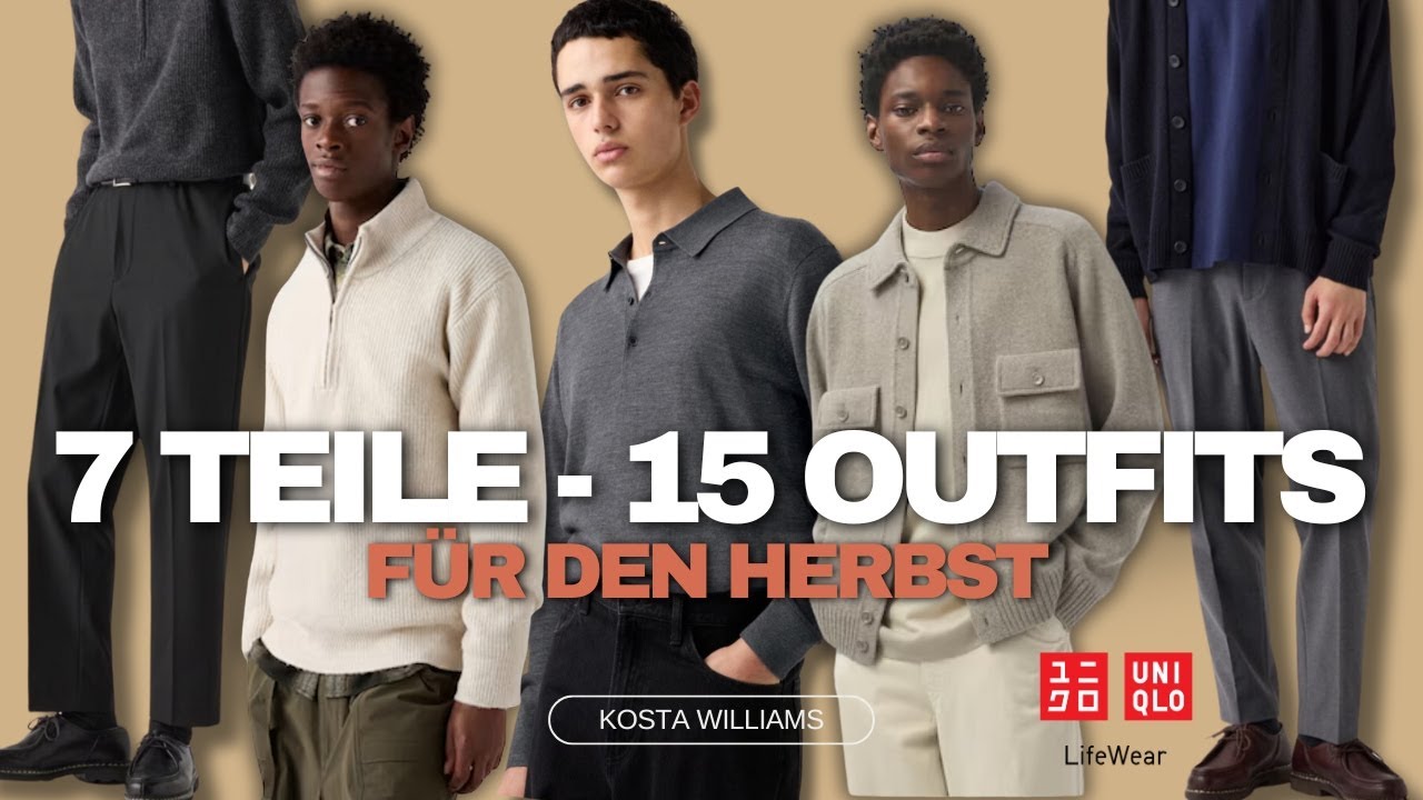 7 Teile - 15 Looks | Herbst/Winter Outfits für Männer