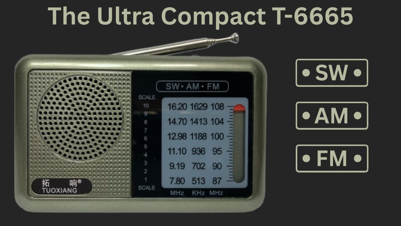 The Ultra-Compact T-6665, Shortwave, AM and FM, Multi-Band Radio from AliExpress