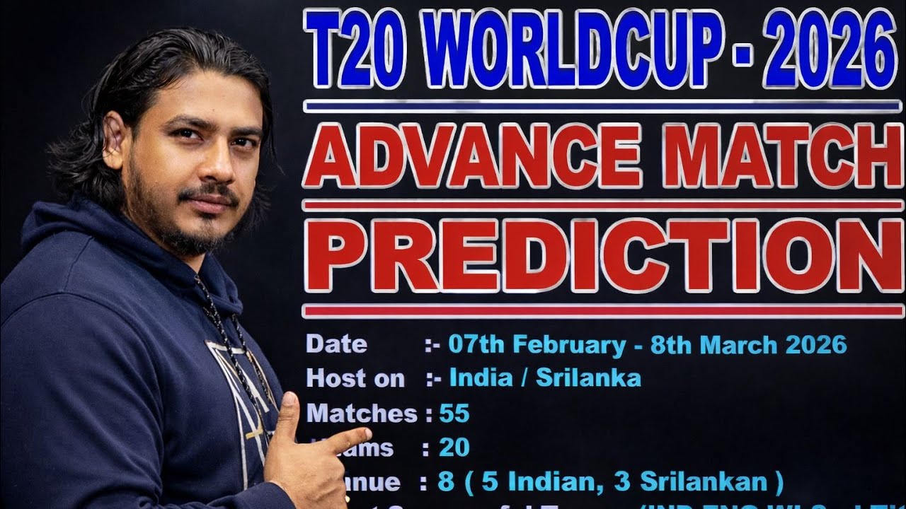 Icc T20 World Cup 2026 Advance Match Prediction, T20 World Cup 2026 Who Will Win Trophy?
