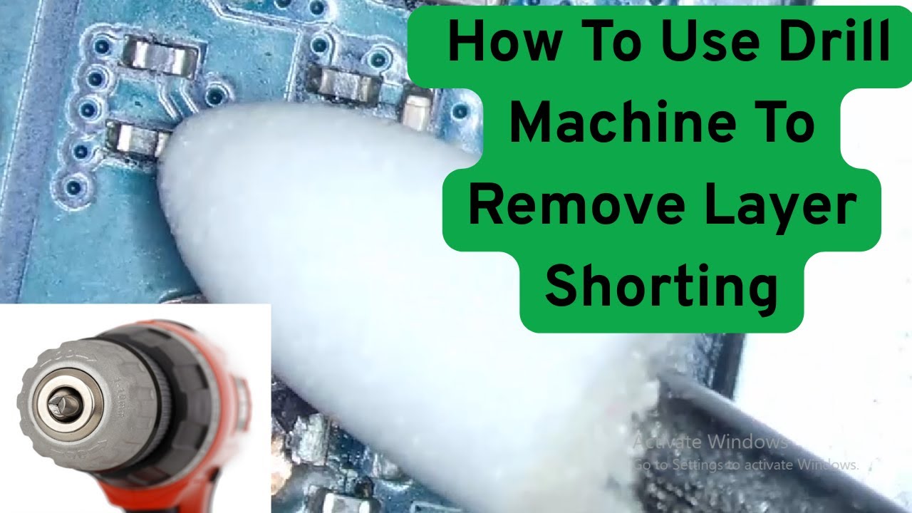How To Use Drill Machine To Remove Layer Shorting For Repairing Destroyed  Laptop Motherboard